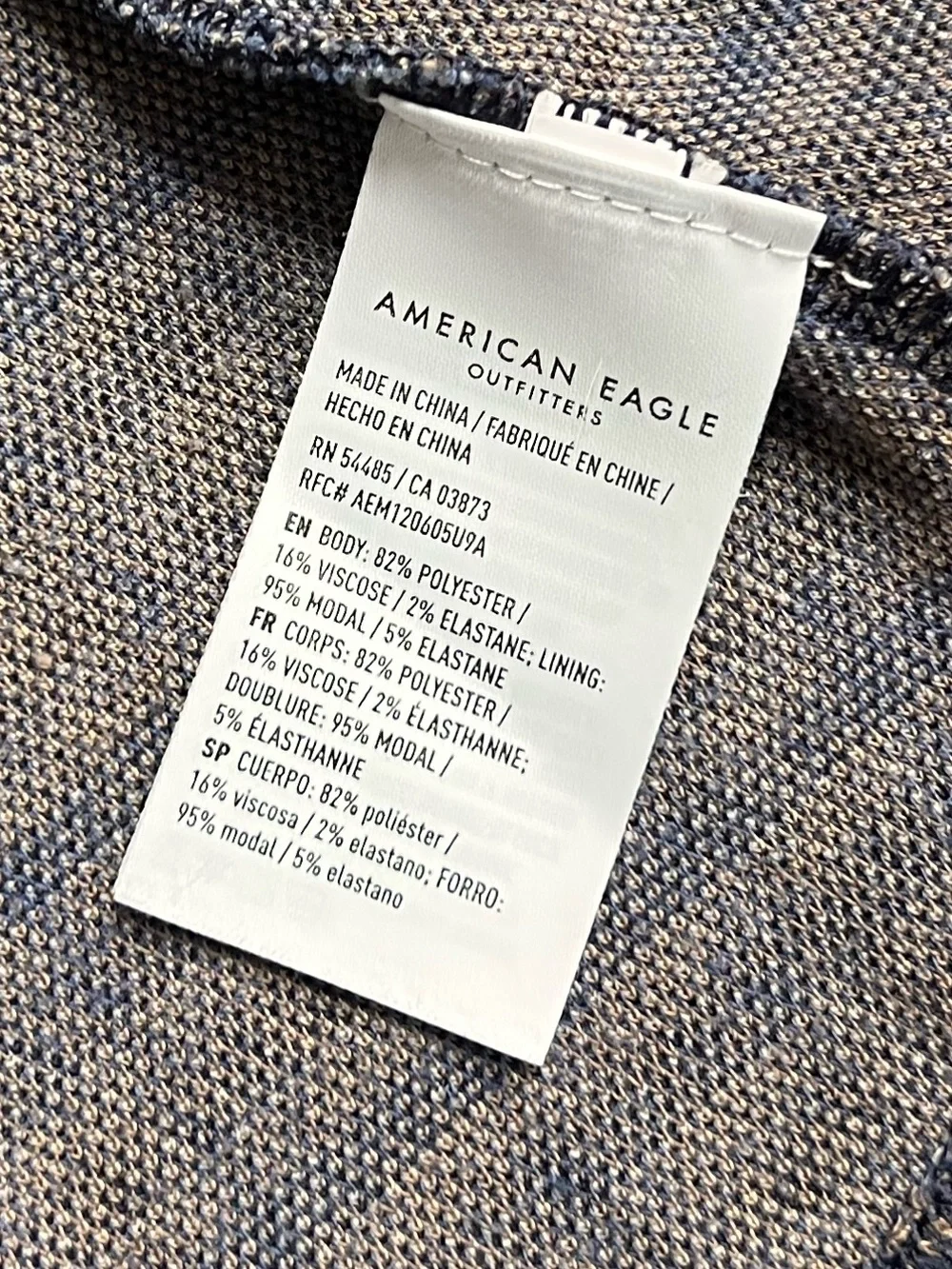 American Eagle Pleated It Knit Plaid Skort